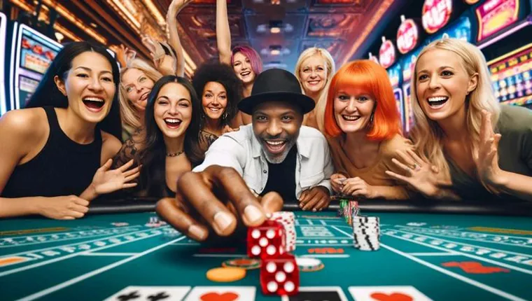 Live casino dealer interacting with players on slotvip platform